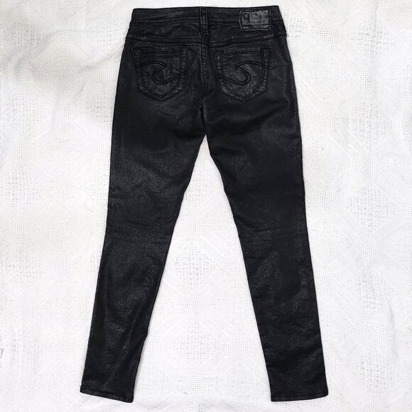 Retro Aiko Faux Snakeskin Skinny Jeans Pants for Women - Picture 3 of 6